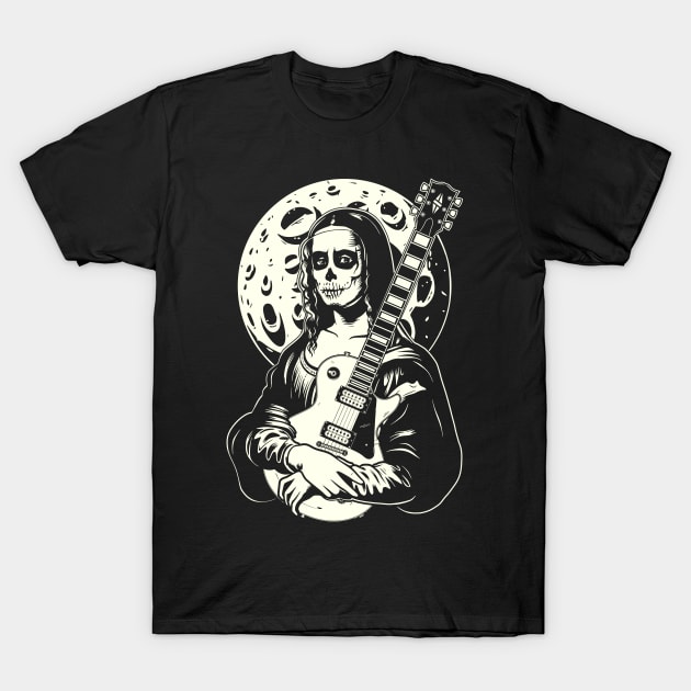 Mona The Guitar Player T-Shirt by sarahwolffie